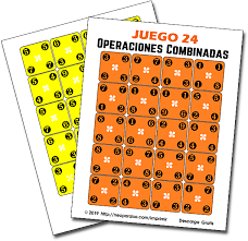 Juegos educativos para docentes padres o cuidadores para entretener a los ninos y ninas. Juego 24 De Operaciones Combinadas