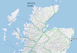 Mappa di glasgow, in scozia. Mappa Michelin Scotland Pinatina Di Scotland Viamichelin