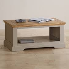 Grey Coffee Table St Ives Oak Furnitureland Painted Coffee Tables Oak Furnitureland Coffee Table