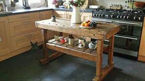 This food preparation table is ideal for cooks this heavy duty kitchen work bench features galvanized legs & a reinforced underside with dual hat channels. Rustic Kitchen Island Google Search Rustic Kitchen Rustic Kitchen Island Kitchen Work Bench