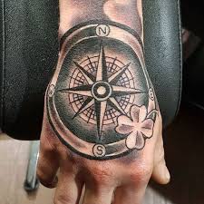 125 Best Compass Tattoos For Men Cool Design Ideas 2021 Compass Tattoo Compass Tattoo Men Hand Tattoos