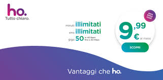 Scopri tutti i vantaggi di ho. Ho Mobile Ora Disponibile Per Tutti Solo L Offerta Da 50 Giga A 9 99 Euro Al Mese