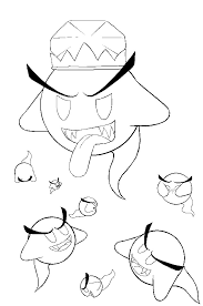 This game has unused animations. King Boo And The Boos Outline By Stellasstar On Deviantart