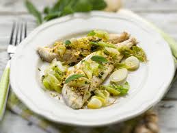 Cabillaud Glace Au Gingembre Et Bokchoy Filet De Poisson Recette Poisson Poisson Blanc