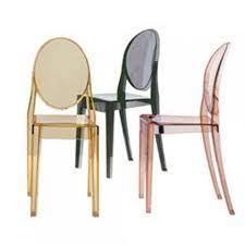 Noir, blanc, rouge, smoke, transparent, rouge. Chaise Victoria Ghost 6 Couleurs De Kartell