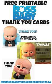Printable Birthday Card For Baby Boy Boss Baby Thank You Cards Baby Birthday Party Boy Boss Baby Baby Boy 1st Birthday Party