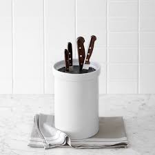 Maybe you would like to learn more about one of these? Ceramic Knife Holder With Kapoosh Insert Kitchen Counter Organizers Williams Sonoma