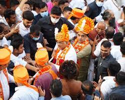 Gujarat: CM Bhupendra Patel uses golden broom to flag off Jagannath Rath  Yatra (PICS)