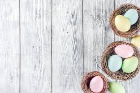 Tons of awesome religious easter backgrounds to download for free. Pastel Easter Background With Tulip Flowers And Colorful Painted Stock Photo Picture And Royalty Free Image Image 118097989