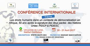 What is the abbreviation for université de lomé? 20 21 April 2017 Lome Togo International Conference On Human Rights International Association Of Democratic Lawyers