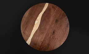 Il Pezzo 6 Round Table Solid Walnut Solid Ash Top View Jpg Round Table Table Round Table Top