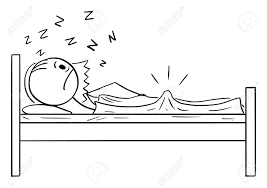 Maybe you would like to learn more about one of these? Vector Cartoon Stick Figure Drawing Conceptual Illustration Of Frustrated Man Lying In Night In Bed And Having Erection While His Wife Is Sleeping Royalty Free Cliparts Vectors And Stock Illustration Image 129293971