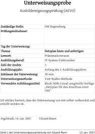 Präsentation einer ausbildungseinheit (ausbildung industriekaufmann unterweisung / unterweisungsentwurf, 2019. Unterweisungsprobe Ausbildereignungsprufung Aevo Netzplan Lesen Und Anfertigen Pdf Kostenfreier Download