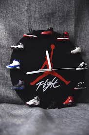 Air Jordans 3d Sneaker Clock With 1 12 Retros Mini Sneakers Sneakerhead Room Sneakerhead Bedroom Hypebeast Room