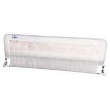 Bedrail slides under mattress for easy storage. Regalo Hideaway Extra Long Bed Rail White