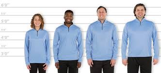 Customink Com Sizing Line Up For Badger Contrast Quarter Zip