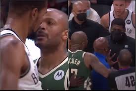 They're very close friends and care so much for one another. Kevin Durant S Personal Bodyguard Was The One Who Ran On Court To Push Pj Tucker And Protect Kd Blacksportsonline