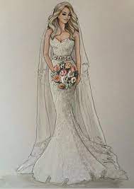23 Trendy Fashion Illustration Wedding Inspiration Croquis De Robe De Mariage Illustration De Mode Idees De Mode