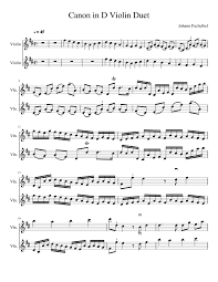 About 2 minutes, 20 seconds. Canon In D Violin Duet Sheet Music For Violin String Duet Musescore Com