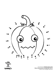 Search through 52646 colorings, dot to dots, tutorials and silhouettes. Halloween Pumpkin Dot To Dot Woo Jr Kids Activities