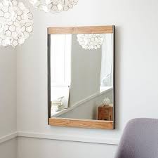 A selection of raw concrete wall designs. Industrial Metal Wood Wall Mirror West Elm United Kingdom