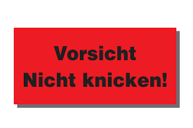 Vorsicht zerbrechlich aufkleber kostenlos drucken from as2.ftcdn.net. Warnetiketten Aus Papier Rot Vorsicht Nicht Knicken 145 X 70 Mm L X B Transpak Shop