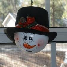 Light bulb(s) are not included. Recycled Vanity Lightbulb Snowman My Frugal Christmas
