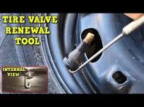Car Tire Valve Stem Renewal - Without Removing the Tire