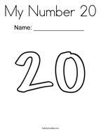 The only coloring book you need. Number 20 Coloring Pages Twisty Noodle