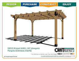Maybe you would like to learn more about one of these? Ozco Project 325 12x16 Vineyard Pergola By Ozco Building Products Issuu