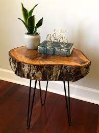 Natural wood slices, round pinewood slabs, 9 to 10 inch rustic tree bark slice weathered log disc, outdoor country barn wedding table centerpiece, (pack of 4) 4.4 out of 5 stars 55 $32.99 $ 32. How To Make A Diy Tree Slice Table A Lively Mind
