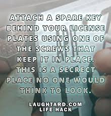 Life Hack To Hide A Spare Key Life Hacks Hacks Simple Life Hacks