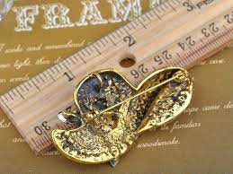 Alilang Golden Tone Multi Rhinestones Colorful Floral Floppy Sun Hat Brooch Pin Brooches And Pins Jewelry Floppy Sun Hats Hat Brooch Sun Hats