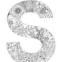 These are hand drawn for adults and aspiring young artists. Plant Alphabet Letter S Coloring Pages Surfnetkids