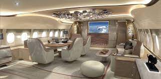 Airbus Corporate Jets Tapped Jet Aviation Basel To Produce Renderings Of A Vip Configured Cabin In An Acj Luxury Private Jets Private Jet Interior Jet Aviation