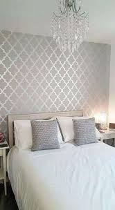 Super Silver Wallpaper Living Room Grey Interior Design Ideas Super Silver Wall Schlafzimmer Inspiration Tapete Schlafzimmer Zimmer