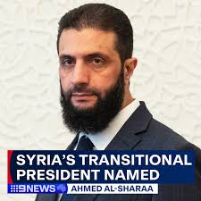 Ahmad al-Sharaa, formerly known as Abu Mohammad al-Jolani, has been named  as Syria's president for a transitional period. The former al-Qaeda member  will represent the Syrian Arab Republic in international forums and