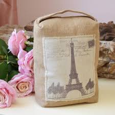 French Inspired Burlap Sandbag Door Stop With Eiffel Tower Door Stop Burlap Burlap Fabric