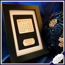 What is a wedding anniversary called? Personalised Copper 9th Wedding Anniversary Gift Copper Calendar Gift 7th Copper Anniversary Gift Copper Anniversary Framed Gift
