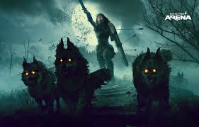 Wallpapers for mobile, iphone, ipad, tablets, android phones, windows phones and desktop backgrounds. Wallpaper Dark Moon Sword Wolf Total War Wolves Shield Arrows Female Attack Total War Arena Boudica Images For Desktop Section Igry Download