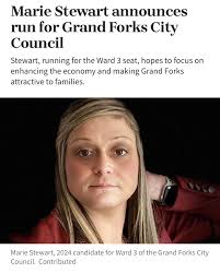 Marie Stewart Announces Candidacy for Grand Forks City Council Ward 3