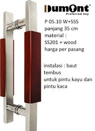 Selain untuk membuka sebuah ruangan, gagang pintu juga harus terlihat menarik dan sedap dipandang mata. Pull Handle Dumont Dumont Preferred Key