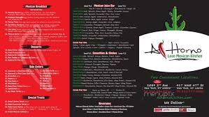 Brown rice can be substituted with your choice of quinoa or mixed greens for an extra charge. Menu Of Al Horno Lean Mexican Kitchen In New York Ny 10036