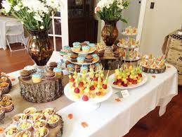 Baby Shower Food Table Work Baby Showers Baby Shower Food Rustic Baby Shower