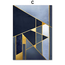 Gradient retro vaporwave birthday youtube channel art. Vintage Abstract Renaissance Science Sculpture Gallery Wall Art Nordic Blue Gold Marble Fine Art Geometric Art Prints Gold Art Painting Art Gallery Wall
