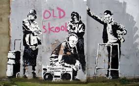 There's a great article over at the atlantic wire about banksy and the politics of street art during the 2012 olympic games. Art Art Posters Thug Steal Olympic Ring Pure Evil Banksy Style Graffiti Giant Poster Art Print