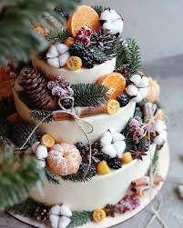 13 Winter Wedding Cakes We Love The Look Of Weddingsonline Winter Cake Christmas Themed Cake Christmas Cake Decorations