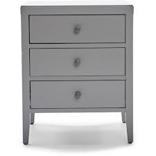 Oxford three drawer solid cherry nightstand. Finley Solid Wood 3 Drawer Nightstand Gray Clickdecor Target