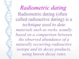 Radiometric dating methods are used to establish the geological time scale. Radiometric Dating