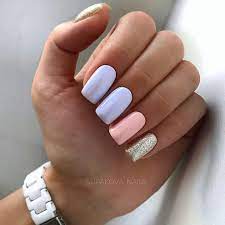 43 Trendy Light Purple Acrylic Nails Designs Purple Nails Purple Acrylic Nails Light Purple Nails